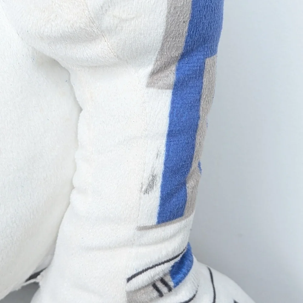 Disney Star Wars R2-D2 Large Plush Stuffed Droid Toy 18 in White Blue‎